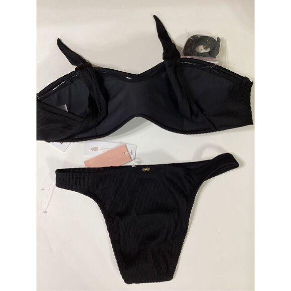 New. Pilyq Black Pearl bikini set. L-top/M-bottom.  Retails $169 - Picture 12 of 16
